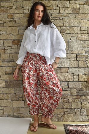 Daughter Of Ibiza Lovechild Bloomer Pant Scarlet & Rose