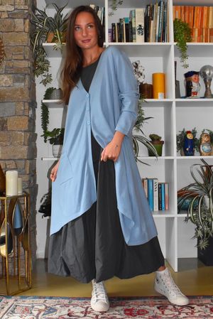 Downton Tailcoat Coatigan Bridgeton Blue