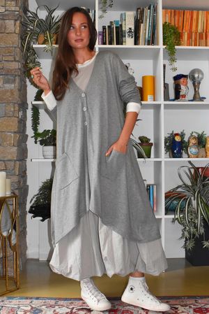 Downton Tailcoat Coatigan Taupe