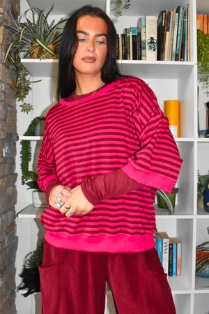 Essential Cashmere Blend Layering Top Burgundy 