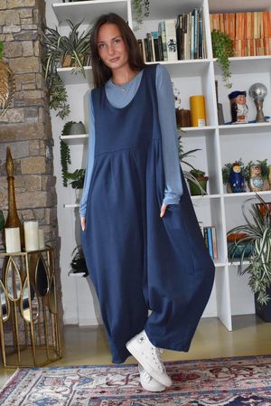 Essential Cashmere Blend Sheer Layering Top Denim due 1 week 