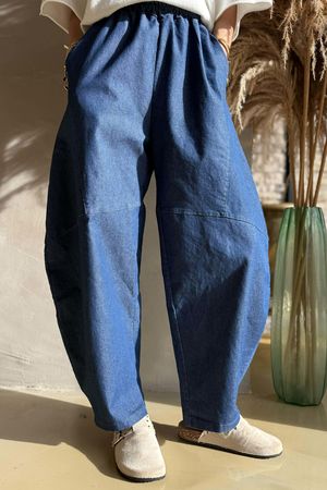 Essential Stretch Classic Barrel Jean Dark - 