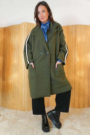 Garrison Boucle Coat Khaki /15=