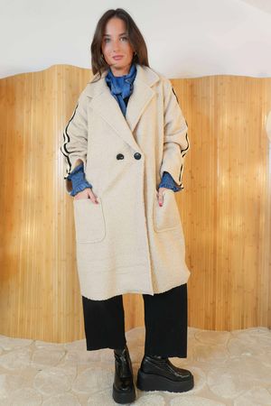 Garrison Boucle Coat Stone /15=