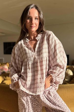 Greta Country Smock Rosewater