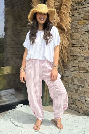 Hamptons Weekend Twist Pant Sugar