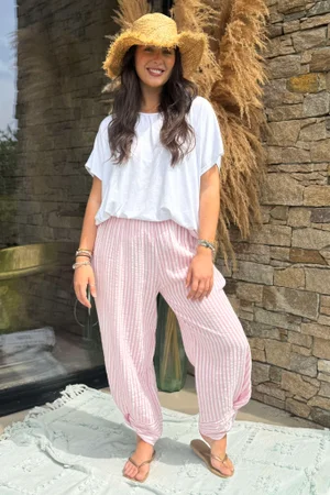 Hamptons Weekend Twist Pant Sugar