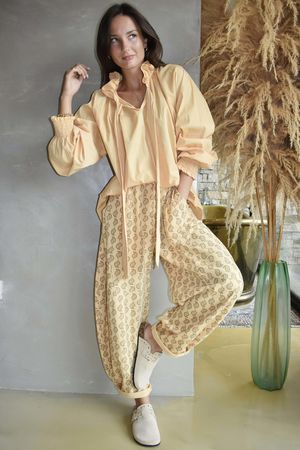 Indira Classic Barrel Pant Tuscan Sun & Tan