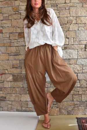 Jo Jo Quirky Classic Barrel Pant Hazelnut