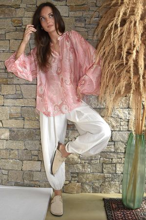 Kings Road Paisley Blouse Rose /4=