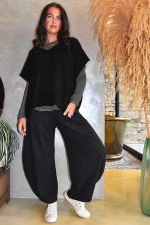 Lagen 7/8 Barrel Pant Black 
