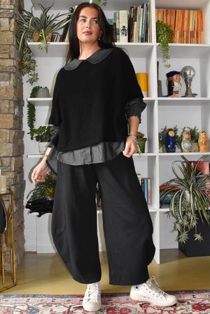 Lagen 7/8 Barrel Pant Black 