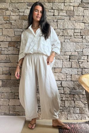 Lagen 7/8 Barrel Pant Calico