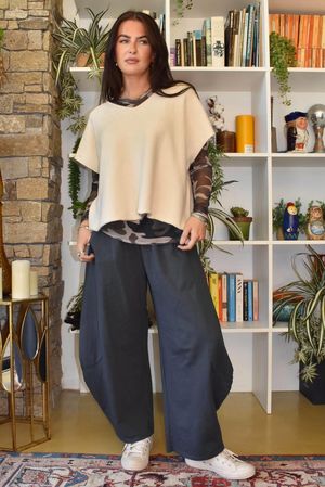 Lagen 7/8 Barrel Pant Charcoal 