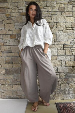 Lagen 7/8 Barrel Pant Mocha