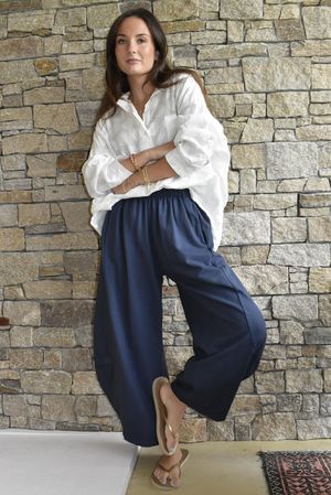 Lagen 7/8 Barrel Pant Navy