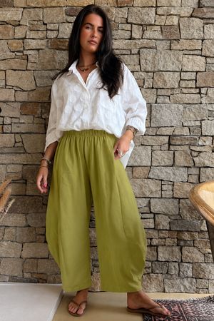 Lagen 7/8 Barrel Pant Olive