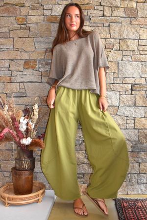 Lagen 7/8 Barrel Pant Olive 