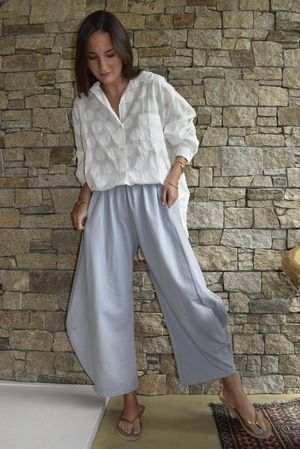 Lagen 7/8 Barrel Pant Pearl
