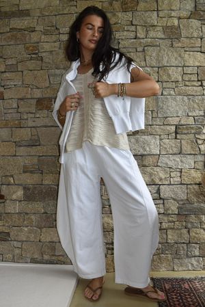 Lagen 7/8 Barrel Pant White