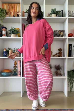 Lagen Chill Sweatshirt Hot Pink