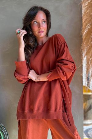 Lagen Chill Sweatshirt Rust
