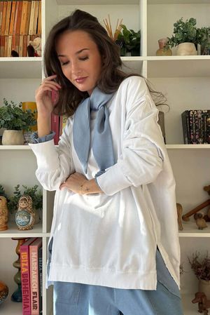Myo-Lagenlook Giacca Balloon Oversize Con Cappuccio Bouclè 46 48 50 52 54 56 58