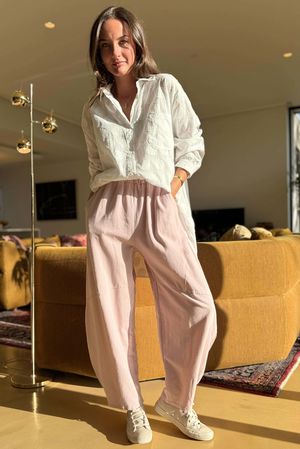 Lagen Classic Barrel Pant Rose