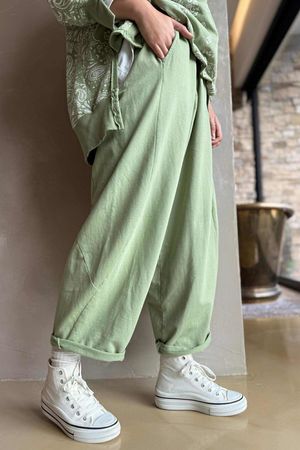 Lagen Classic Sweatshirt Barrel Pant Matcha