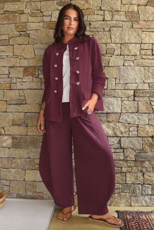 Lagen Napoleon Jacket Aubergine due 6 days