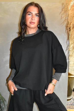 Lagen Relaxed Sweatshirt Black 