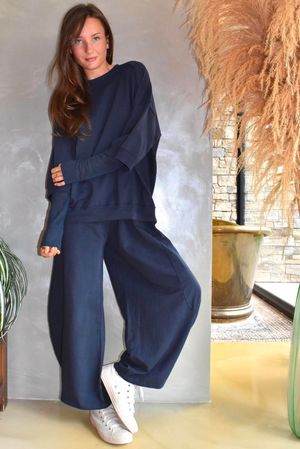 Lagen Relaxed Sweatshirt Navy 