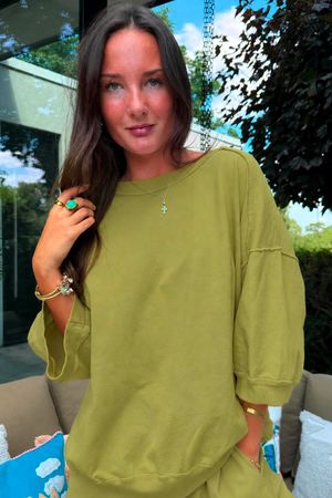 Lagen Relaxed Sweatshirt Olive