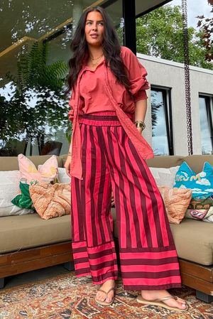 Larc Poet Blouse Indian Red