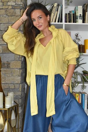 Larc Poet Blouse Soft Ochre