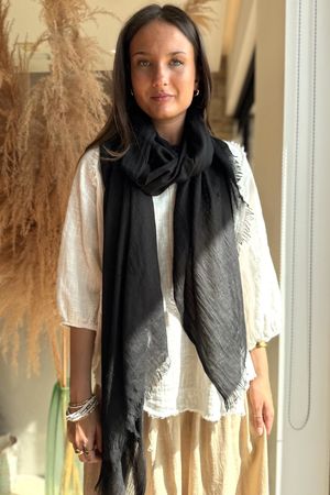 Laundry B Classic Portobello Scarf Black 