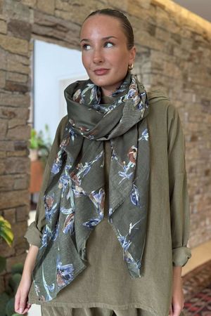 Laundry B Cooper Garden Scarf Khaki