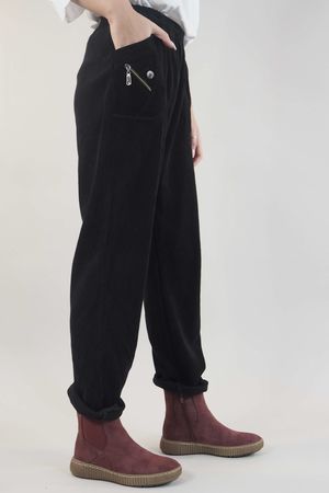 Laundry B Cordaline Stretch Jumbo Cord Trouser Black