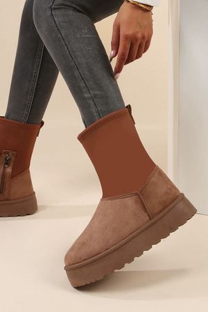 Laundry B Dippy Boot Stone Chestnut