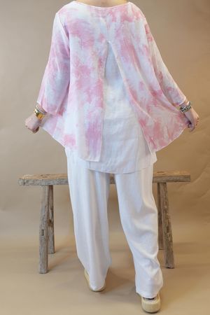 Laundry B Marcel Double Layer Split Back Top Candy