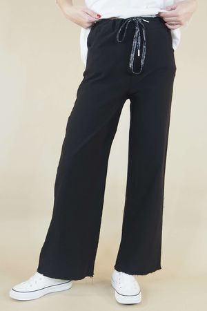 Laundry B Raw Kick Marine Luxe Magic Trouser Black 