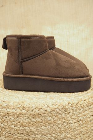 Laundry B Snugs Mini Flatform Ankle Boot Chocolate