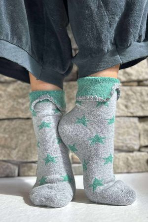 Laundry B Terry & Wool Luxury Socks Star Garros Grey