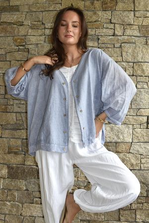 Lenni Cotton Jacket Washed Denim