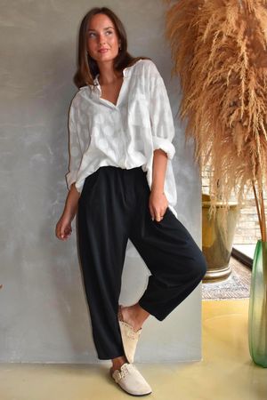 Lock Carrot Leg Trouser Black