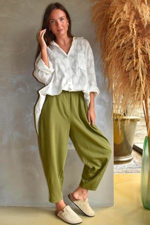 Lock Carrot Leg Trouser Olive