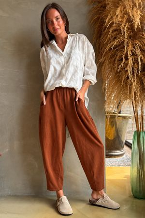 Lock Carrot Leg Trouser Rust