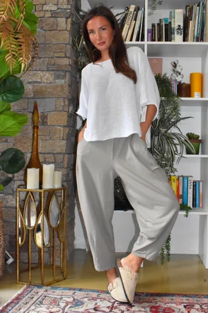 Lock Carrot Leg Trouser Stone