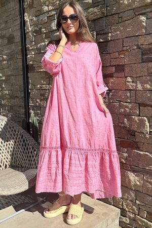 Made in Italy Darra Souk Dress Washed Dewberry