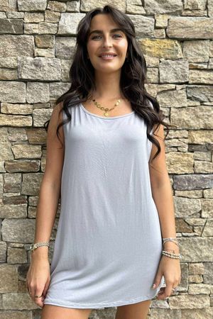 Made in Italy Essential Jersey Layering Vest Dove 